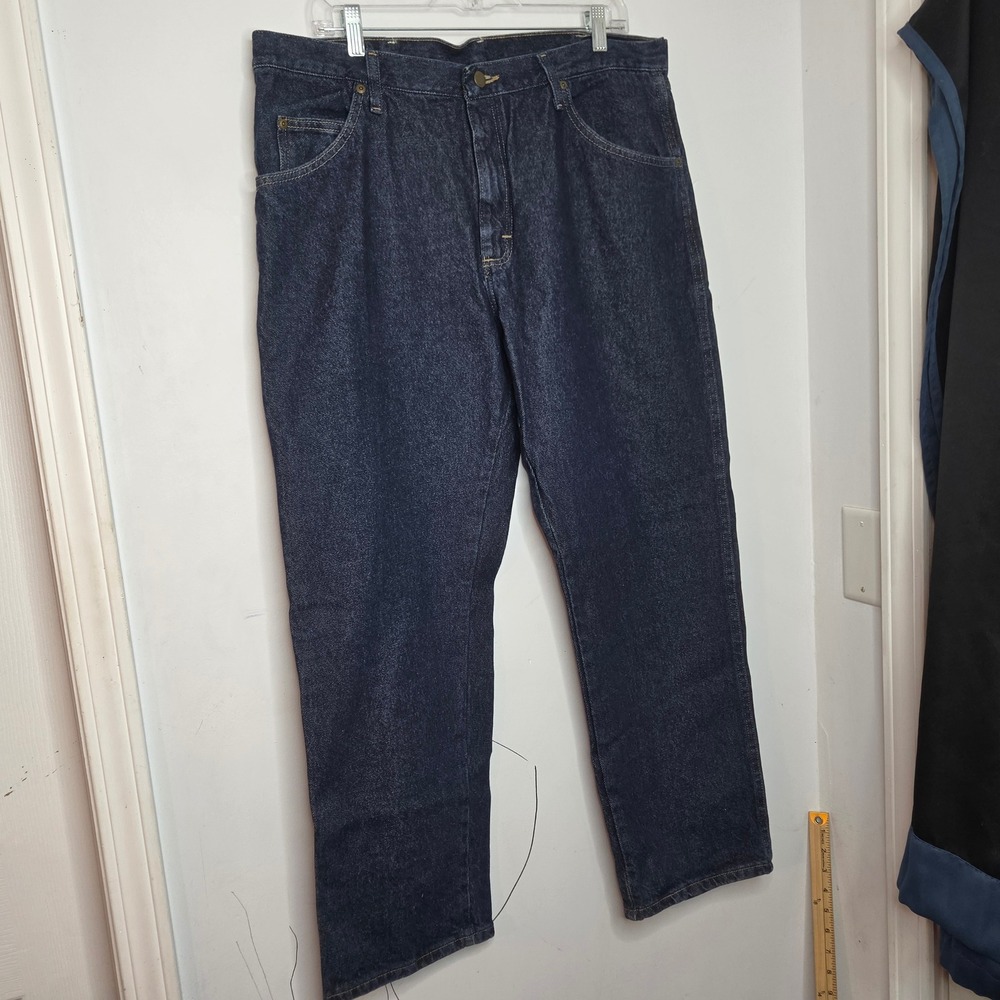 Wrangler Five Star Premium Denim Regular Fit Jeans Dark Indigo 38x29 96501MR NEW